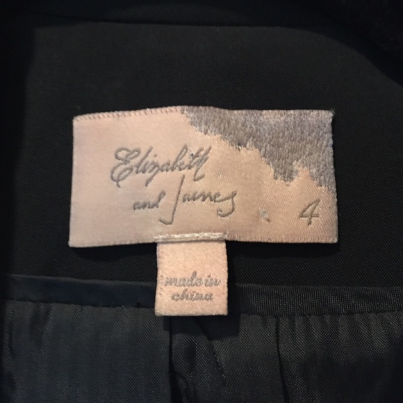 Elizabeth and James Black Blazer - Picture 2 of 4