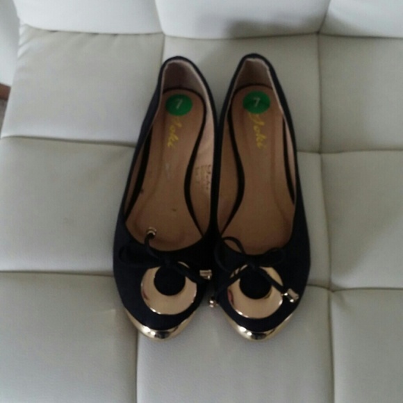 Black & Gold flats