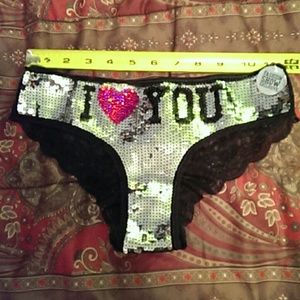 Auth Victoria's Secret Pink sequin panty xsmall
