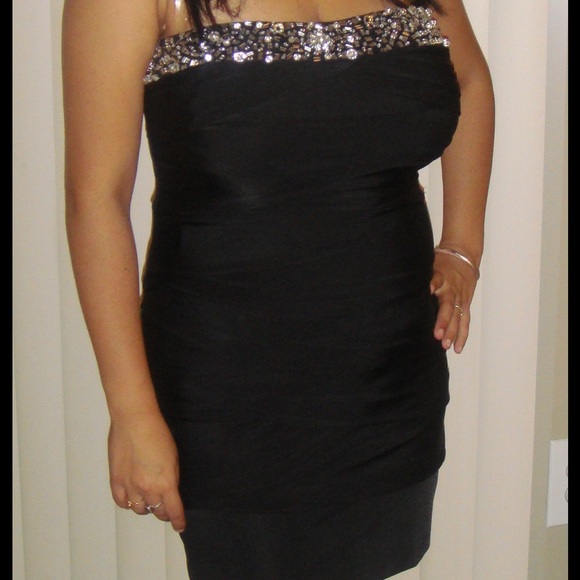Black tube dress