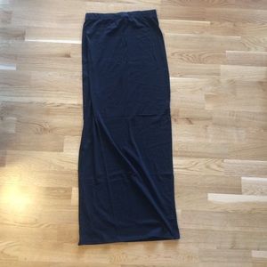 Black Cotton Maxi Skirt Size Small