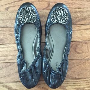 Tahari black flats