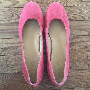 J. Crew suede flats.