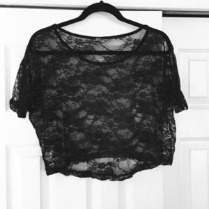 Black Lace Top