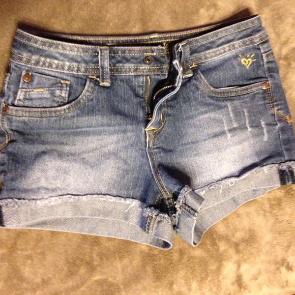 Justice girls size 8 denim shorts