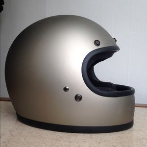 Biltwell Gringo Motorcycle Helmet Titanium