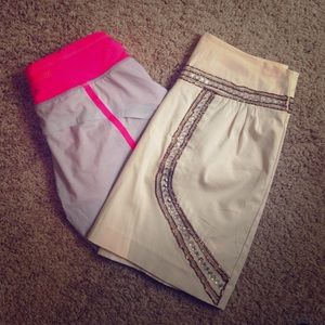 BUNDLE Ark & Co. Skirt and lululemon shorts
