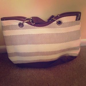 Thirty One Brown and cream purse