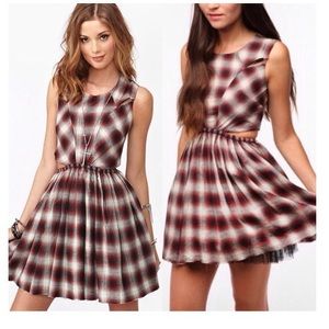 Unif Plaid Kickflip Dress Size Medium
