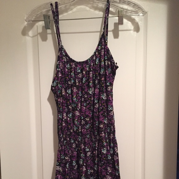 Purple floral dress