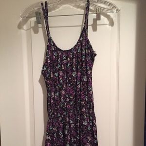 Purple floral dress