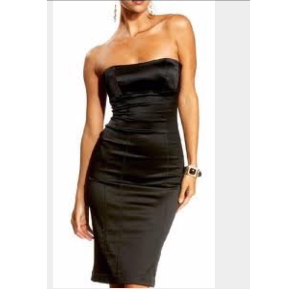 Bebe black sweetheart dress
