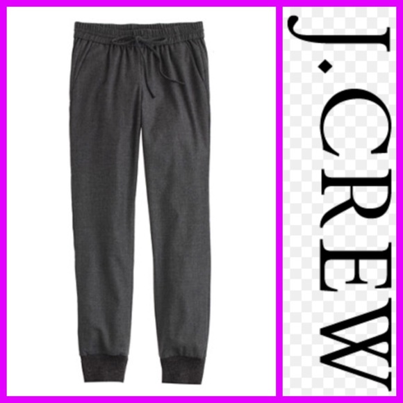 J Crew Drapey Wool Sweatpants in charcoal