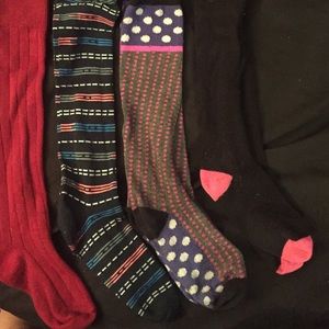 Knee high boot socks bundle