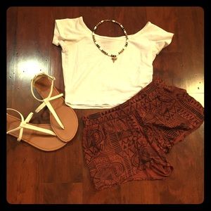Tribal Print Shorts