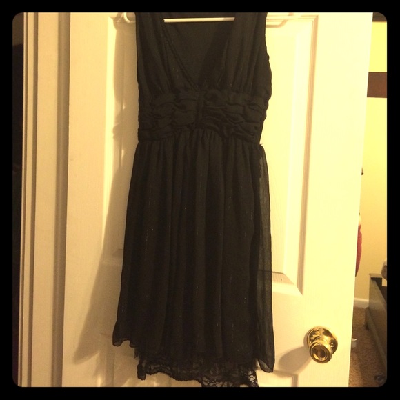 Black lace dress