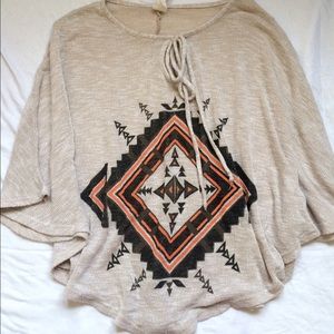 Aztec poncho top from Pac Sun