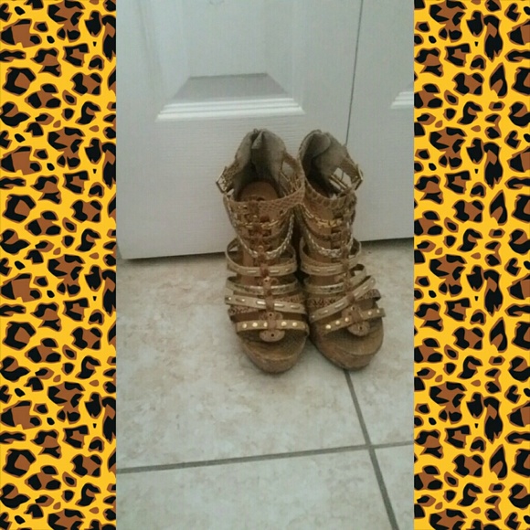 Beige Wedges