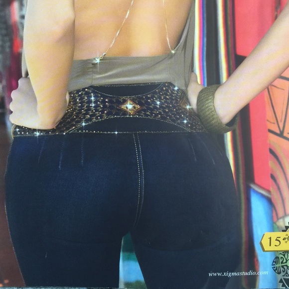 Butt lifting skinny Colombian jeans - Picture 2 of 4