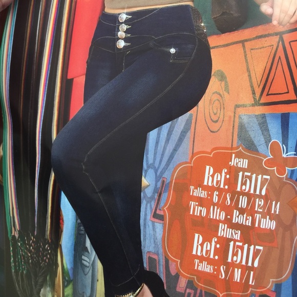 Butt lifting skinny Colombian jeans - Picture 3 of 4