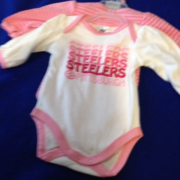 Set of 2 Pittsburgh Steelers onesies