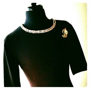 Black Dressy Dinner or Church Dress