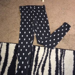 PINK skull leggings