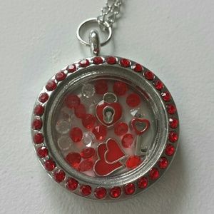 Locket Neckkacd with 3 Charms