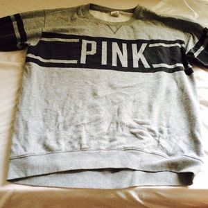 PINK crew neck hoodie