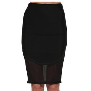 Sexy Bandage Skirt w/ Sheer Bottom
