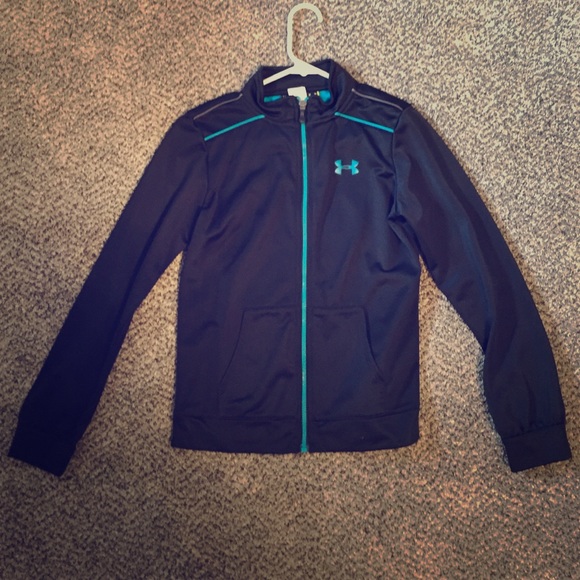 Blue and black Under Armour sweatshirt
