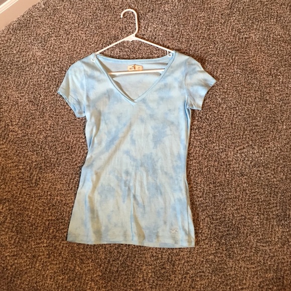 Hollister tie dye blue t shirt