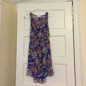 Fun patterned dress with beautiful open back