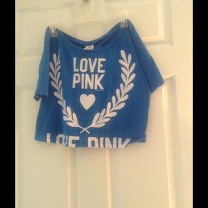 PINK crop top XS