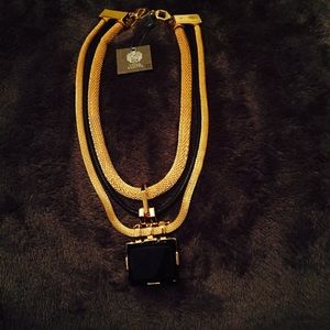 Vince Camuto Layered Chain Gemstone Necklace