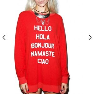 Wildfox Say Hello Sweatshirt