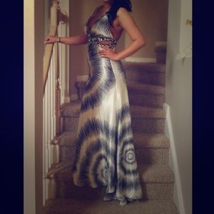 Black and White Prom Dress