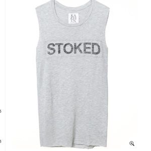Zoe Karssen Grey STOKED tank