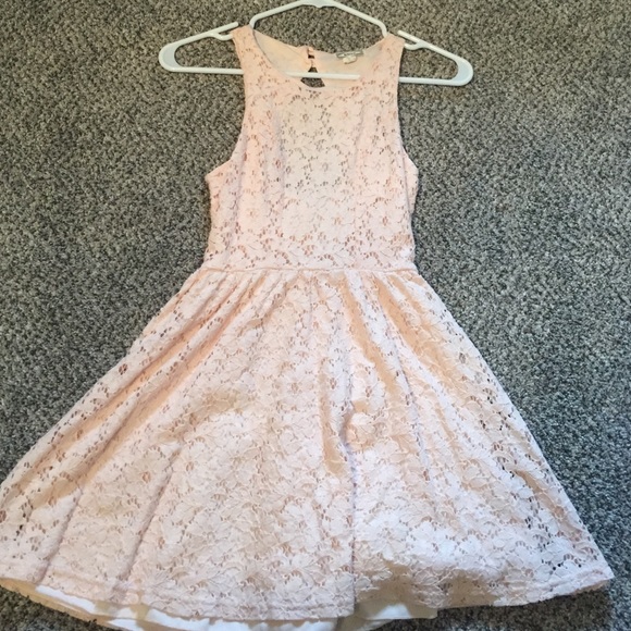 Light pink lace dress