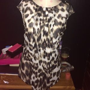 Animal print dress shirt