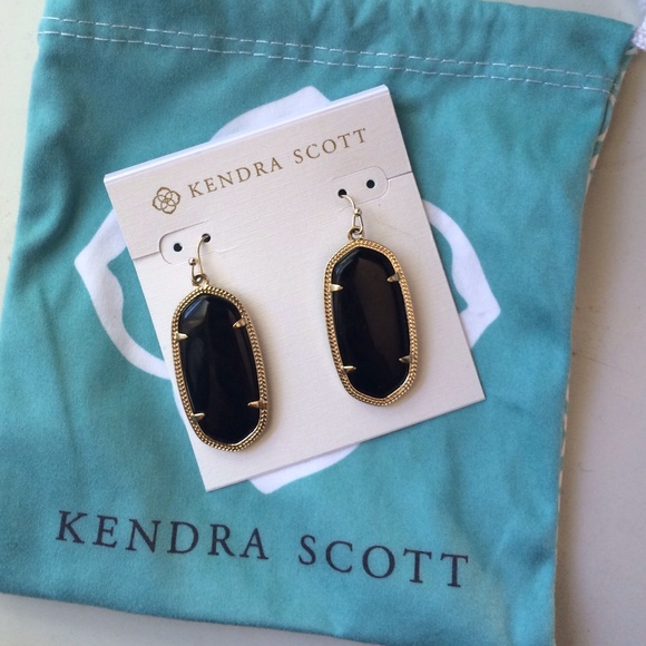 Kendra scott black elle earrings