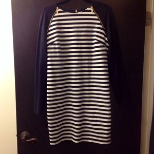 Striped "nautical" Michael Kors long-sleeved dress