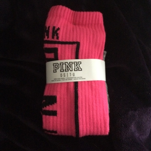 VS Pink Knee High Socks