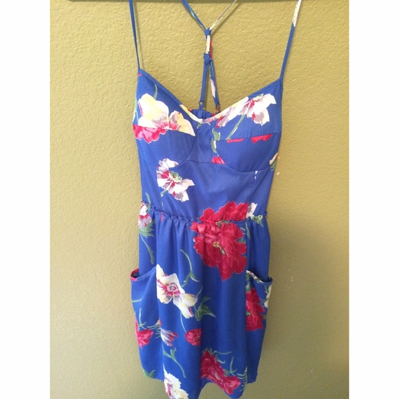 American Eagle Blue Floral Dress