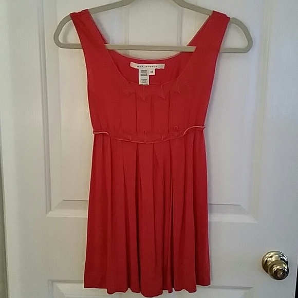 Max studio pleated jersey top