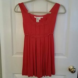 Max studio pleated jersey top