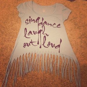 Boho shirt with fringe