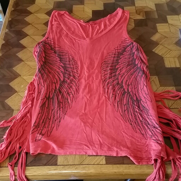 Darker Orange sleeveless shirt