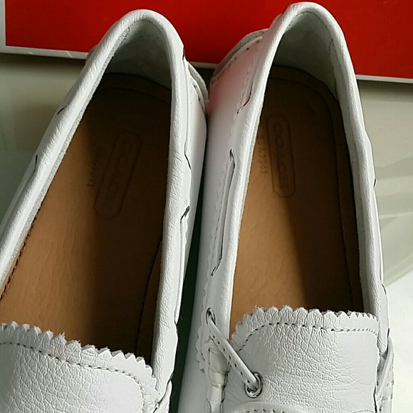 Coach shoes Nadia pebbled grain leather in white - Picture 3 of 4