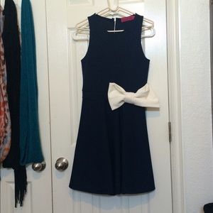 Navy blue vintage style dress